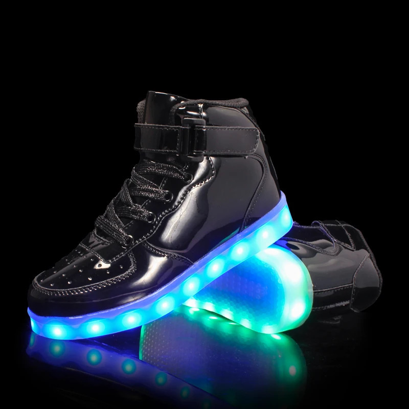 Size 2546 Children Adult USB Charging Glowing Kid Luminous Sneakers for Boys Girls Men Women Led Casual Walking Light Shoes 250910 XJ260303