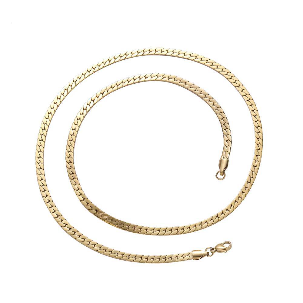 SC033 Wholesale 4mm Stainless Steel Cuban Link Chain Necklace for Men Party Gift
