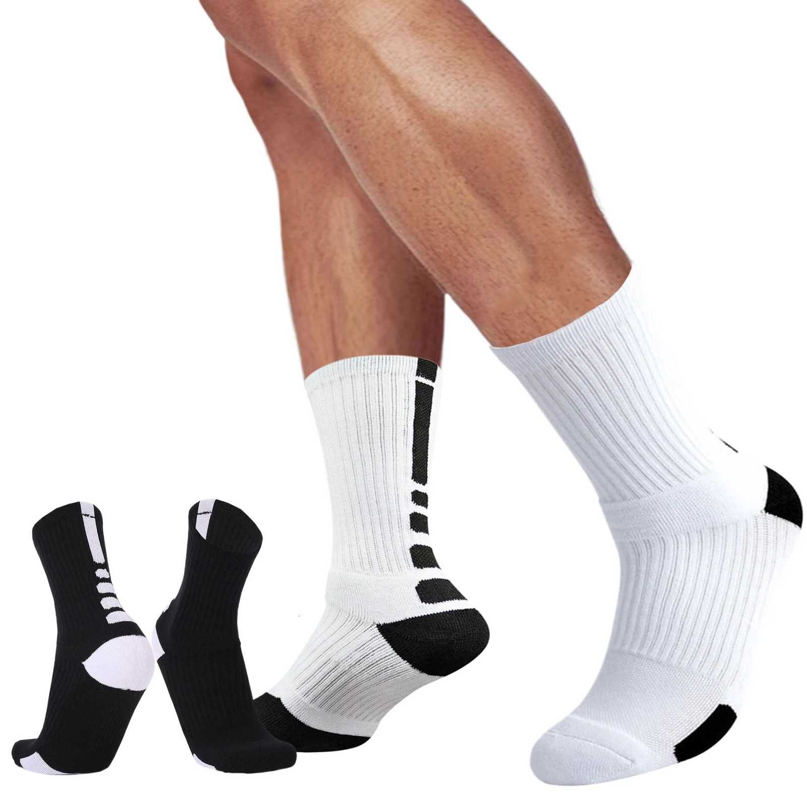 Skateboard Athletic Crew Socks Towel Bottom Soft Comfortable Moisture Wicking For All Sports D250911