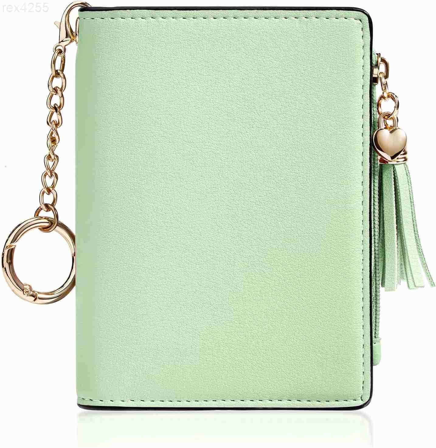 Small Wallet Women RFID Wallet Girls Wallet with ID Window and Zippered Coin Pocket Tassel Cute Wallet Gift for Women Teenager GirlsW250911
