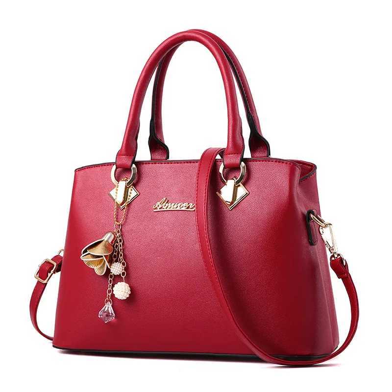 Bridal bag womens simple solid color handbag large capacity fashion casual shoulder messenger bag Z250911
