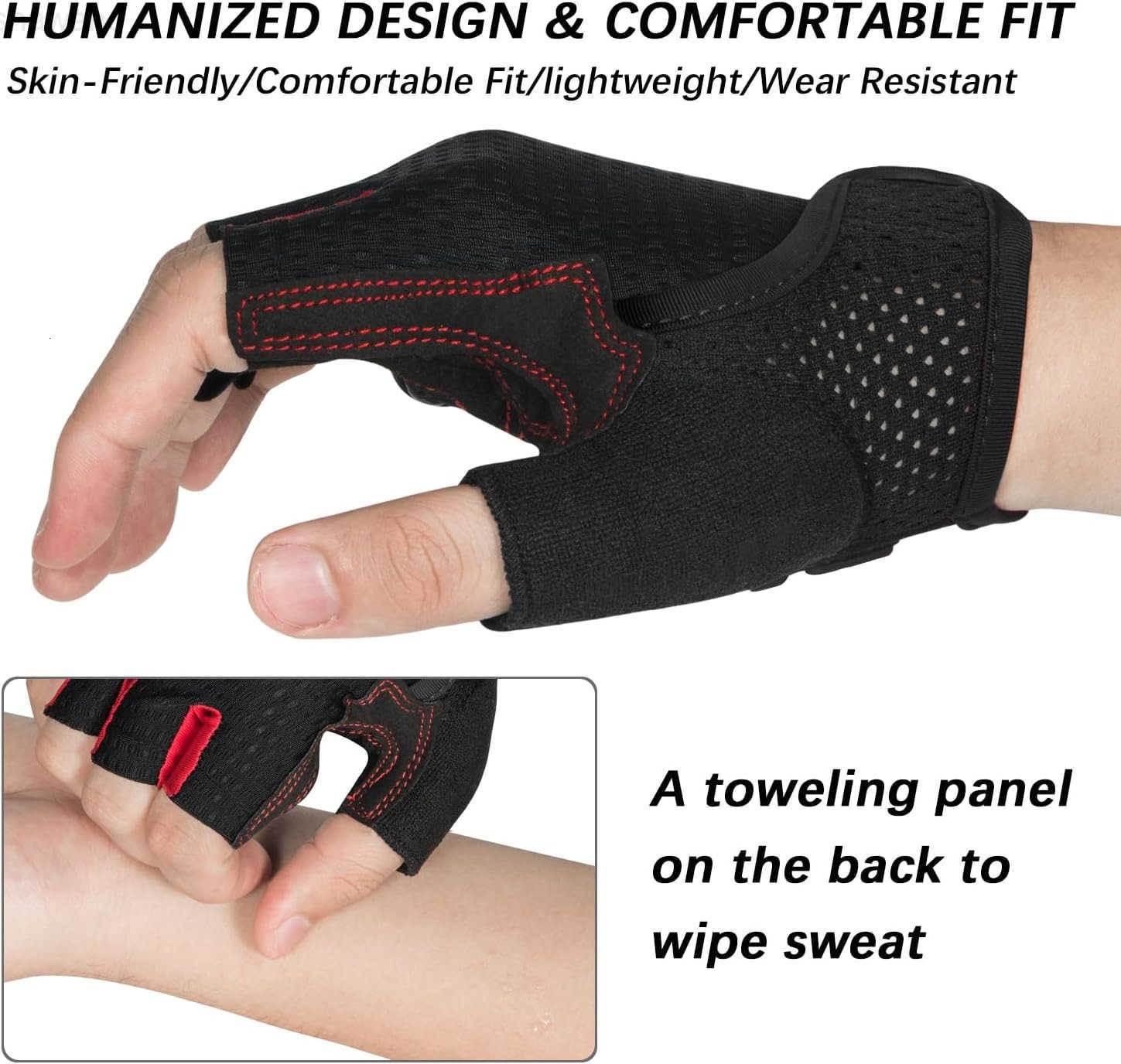 Cycling Gloves Bike Gloves for MenWomen5MM Gel Pad Half Finger Bicycle Biking Gloves for CyclingWeight LiftingGymMotorcycleOutdoor SportsW250911