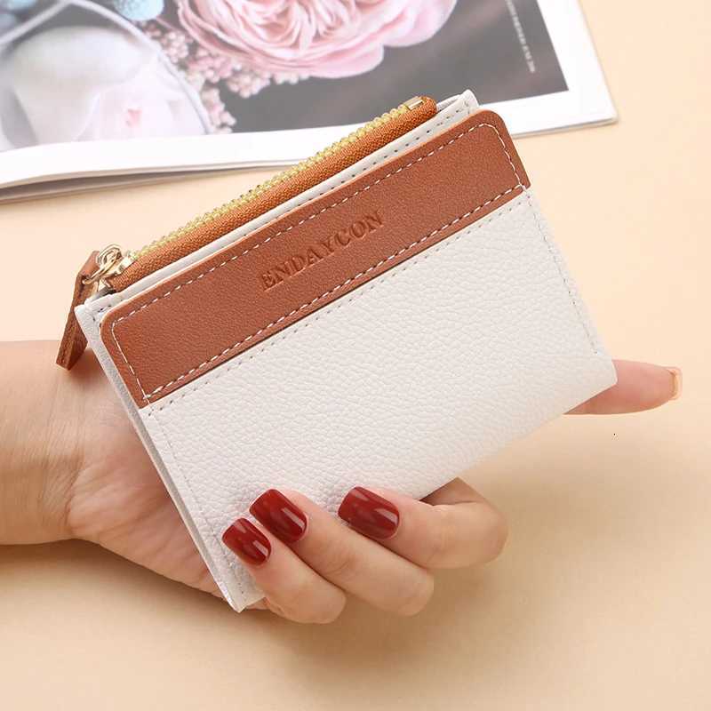Short womens zipper wallet matte versatile purse versatile multicard slot small money clip storage bag W250911
