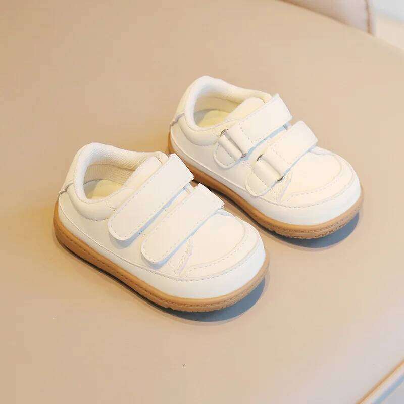 2025 Spring Autumn Casual Soft Flexible Leather Toddler Sneakers Newborn First Walkers Little Baby Boy Outwear Shoes
