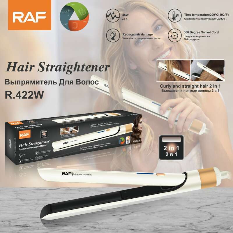 RAF European Standard Cross-Border Special Supply Board Negative Ions Do Not Hurt Straight Curly Hair Straightener Home Use
