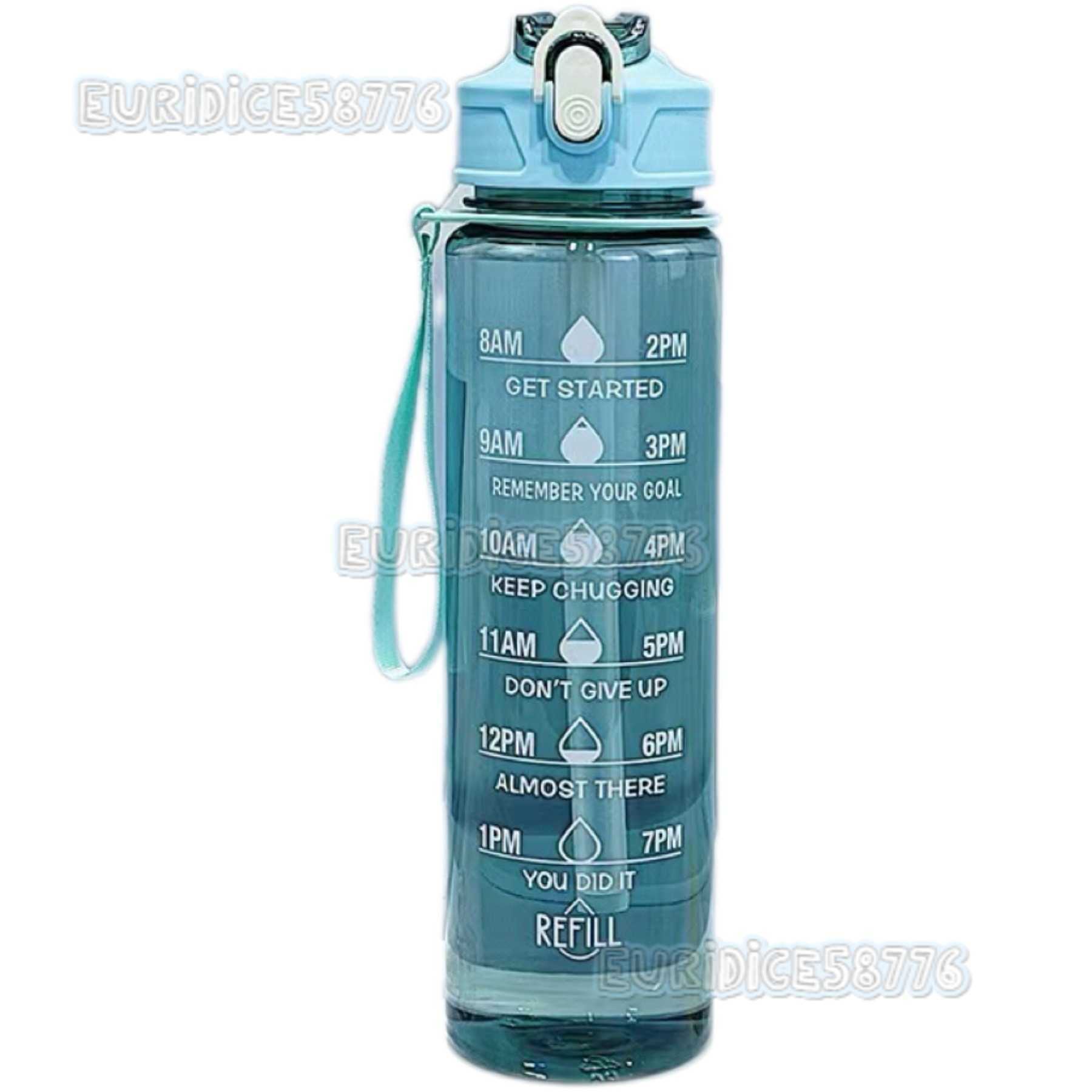 Transparent Medium Cup Sports 750ml Water Cup Straw High Temperature Resistant Handle Plastic Large Water Bottle Popup Lid Sports Water Cup H250911