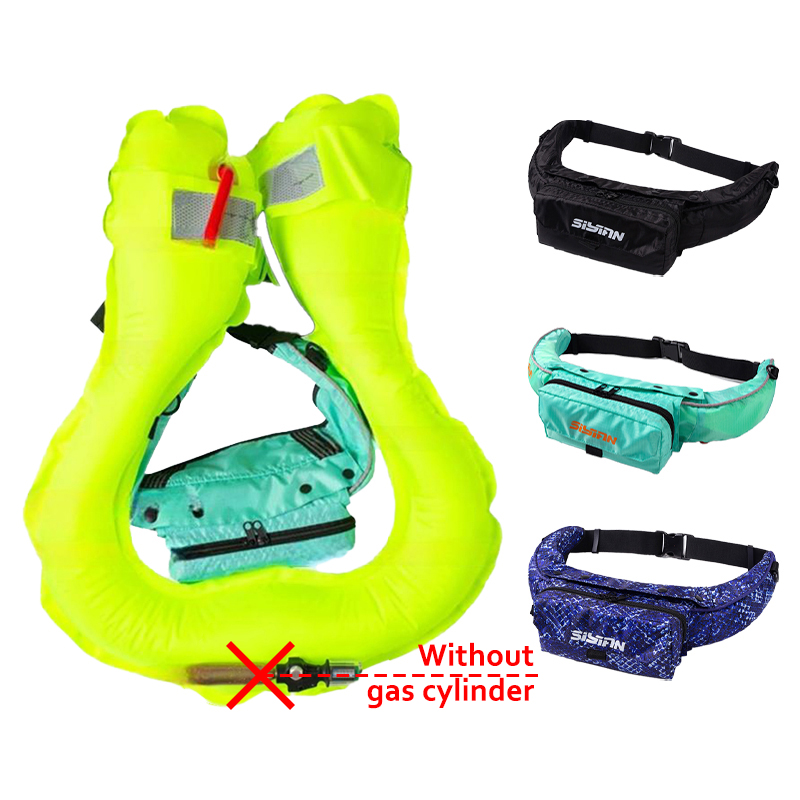 Inflatable waist belt Inflatable life buoy jacket life Water rescue High buoyancy Durability Convenient, fast and simple
