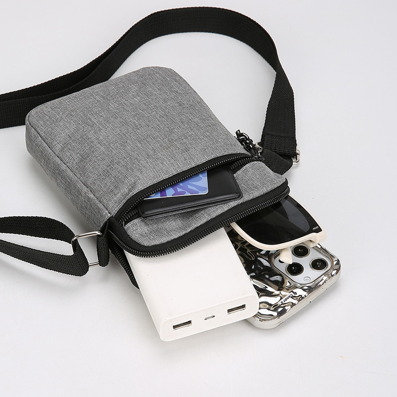 Simple Portable Designer Free Shipping Bag Phone Small Square Bag Outdoor Commuting Versatile Canvas Luxury Bag Men S New Style Outing Single Shoulder