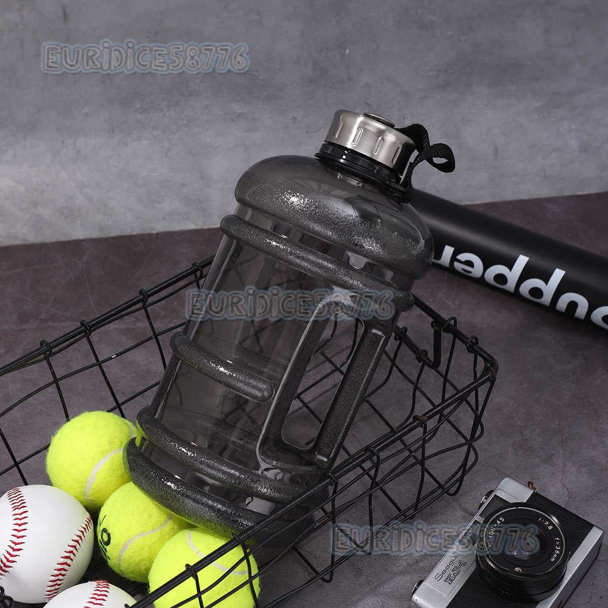 New Plastic Fitness Sports Water Bottle 22l Portable Steel Lid Shatterproof Ton Bucket Large Capacity Outdoor Water Bottle H250911