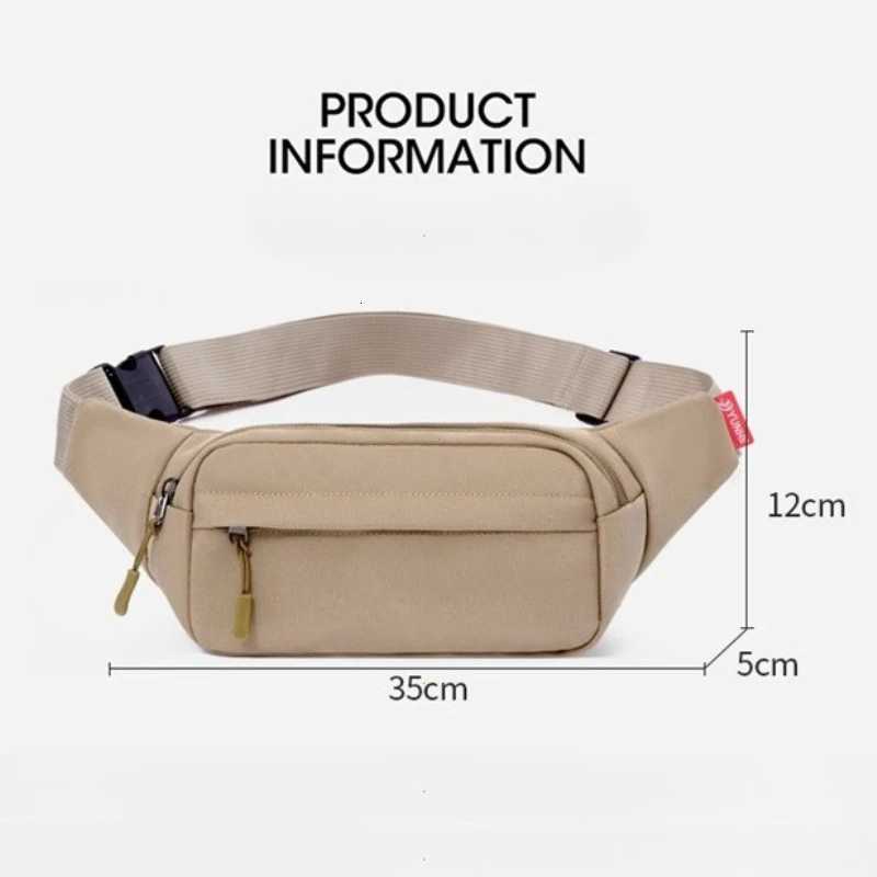 Mens and Womens Universal Models Waist Bag Fashion Crossbody Bags Sports Cell Phone Bags Solid Color Large Capacity Chest Bag Z250911