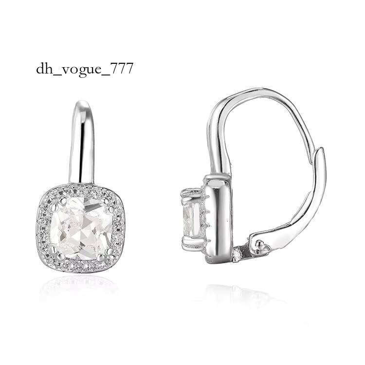 Moissanite Sterling Sier Jewelry Aaa Valentine Earrings