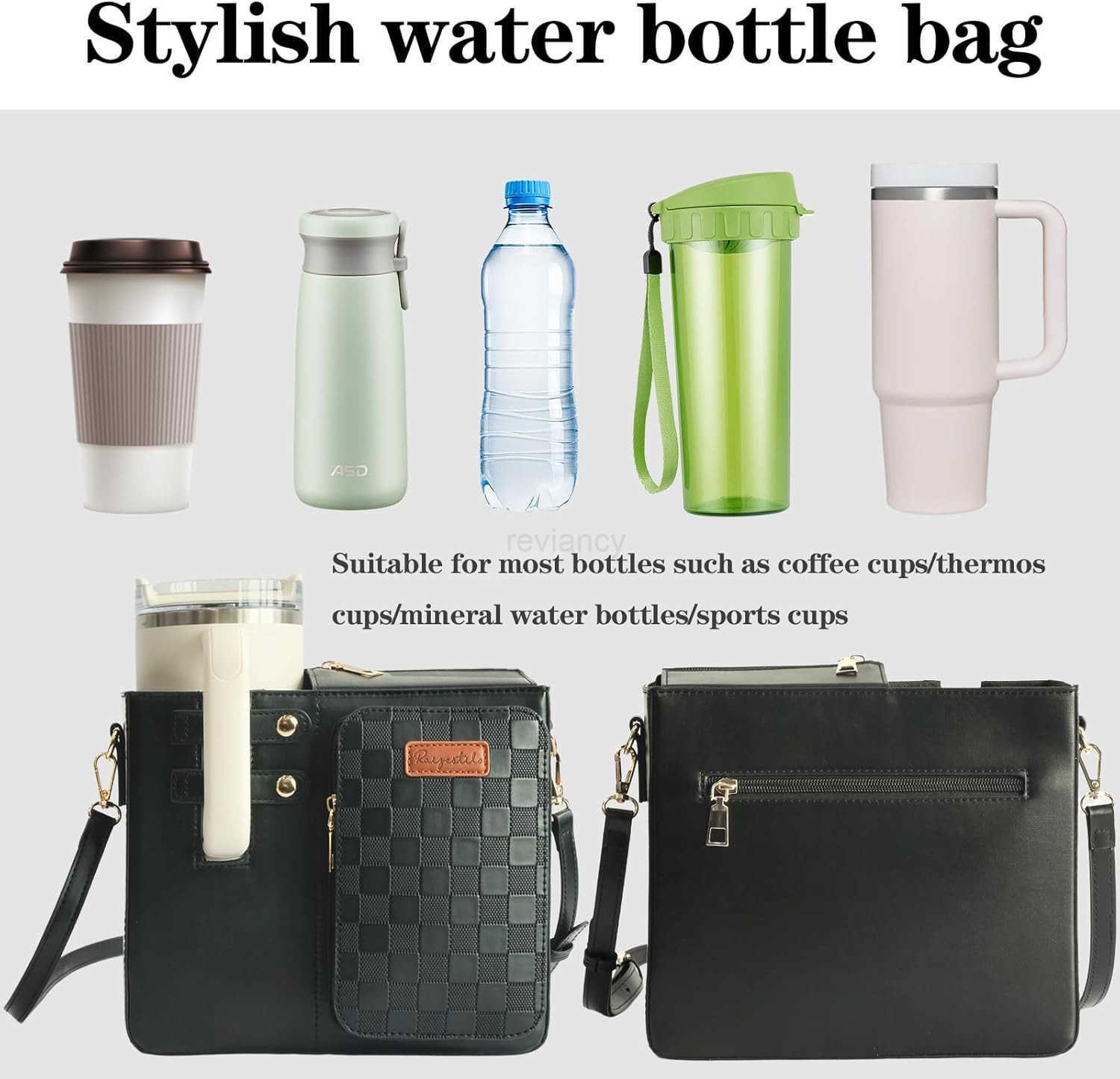 Bag Crossbody for Stanley Cup Purse Water Bottle Bag Holder Crossbody with Stanley Cup Adjustable Women Shoulder Strap BagW250911