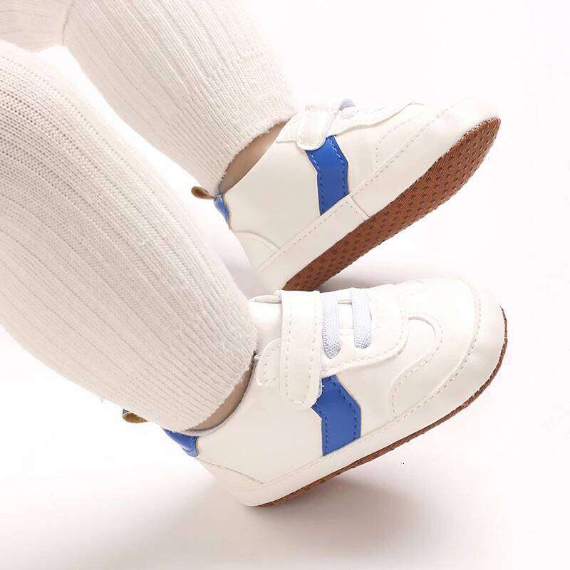 Fashion Casual 0-18M Newborn Shoe Upper PU Soft Sole Anti Slip Sports Shoes Spring And Autumn Baby Walki