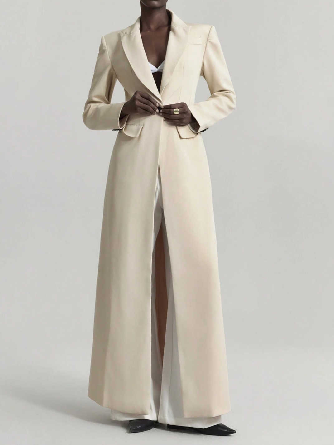 Autumn Winter Women Blazer Dress Slim Fit Long Evening Party Jacket Guest Wear Customized One Piece