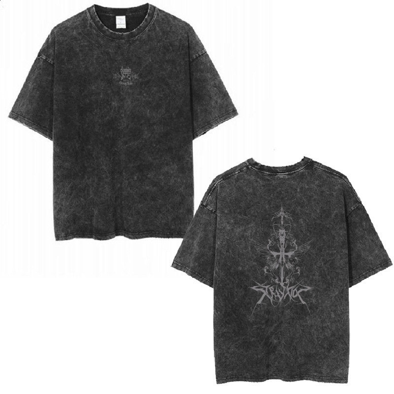 Street Washed TShirt Stray Kids TShirt New Style Same Print TShirt 230410
