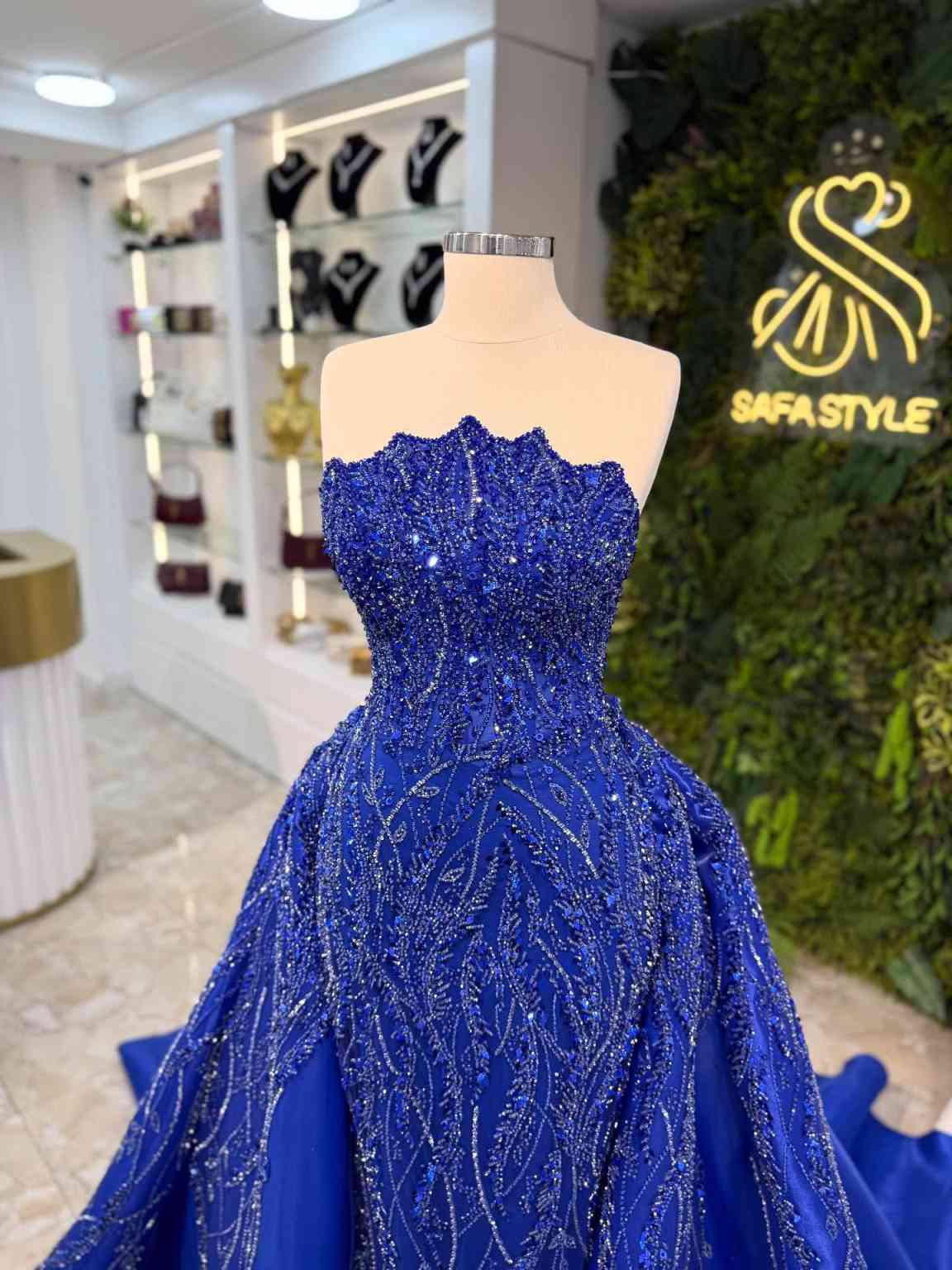 Real Picture Evening Dress Mermaid Prom Gowns Shine Lace Satin Applique Prom Dress Sequined Robes De Mariee Size Customized vestido de novia