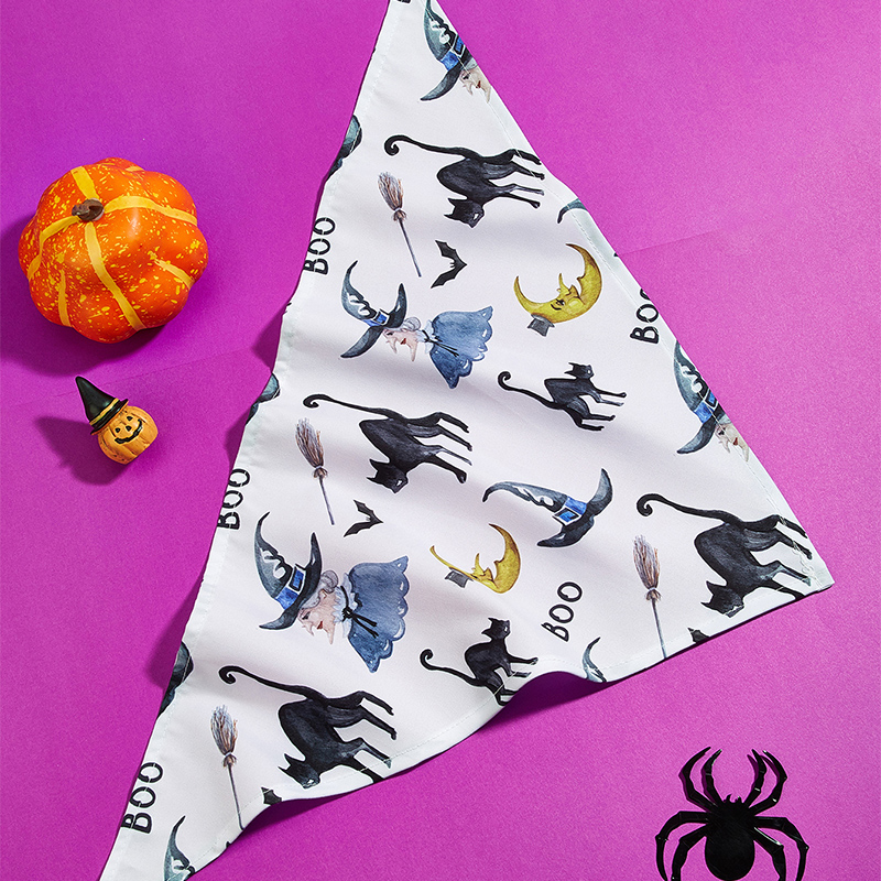 Adorable Halloween Ghost Costume with Bib Comfy Pet Outfit for Dogs