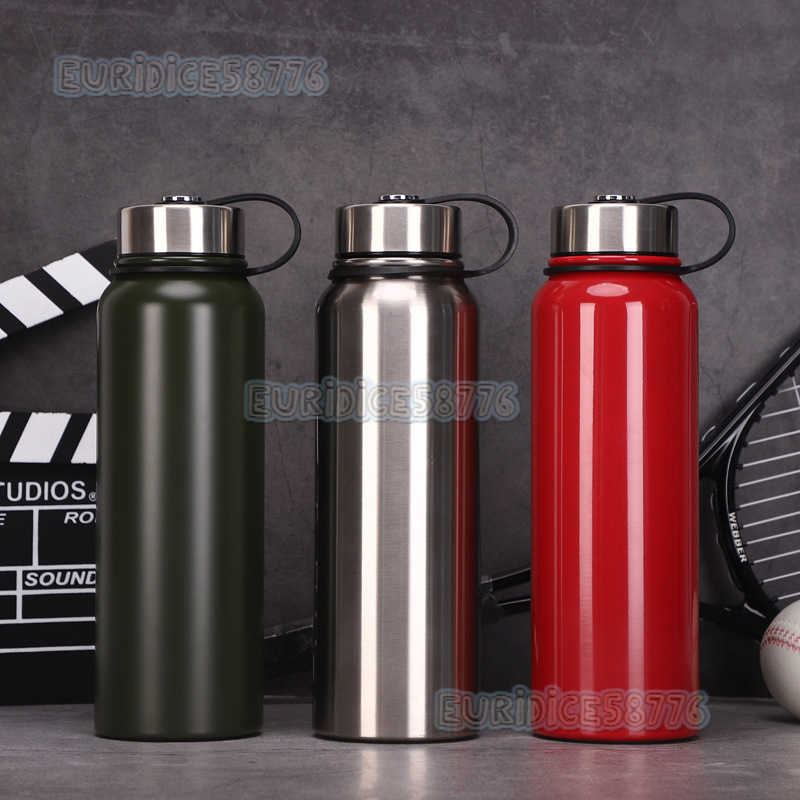 304 Stainless Steel Insulated Cup Outdoor Large Capacity Portable Sports Water Bottle Hiking Cycling Space Bottle Custom Printed H250911