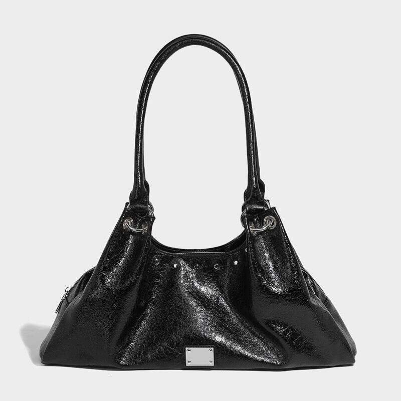 Glossy Leather Millennium Design Single Shoulder Underarm Large Capacity Handbag