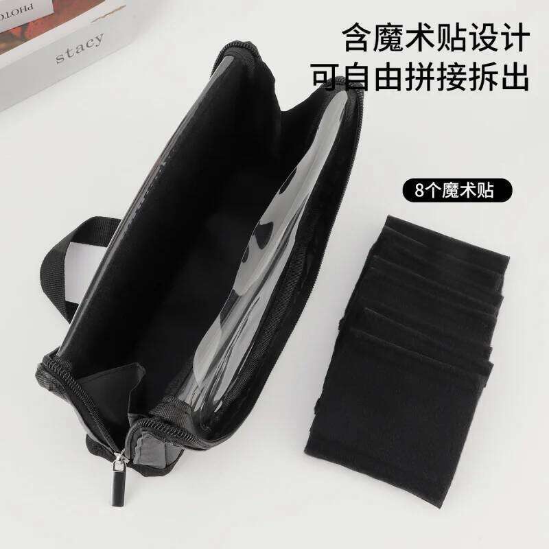 European And American Portable Storage Professional Makeup Handbag With Magnetic Closure Brush Bag Foldable Large Cap