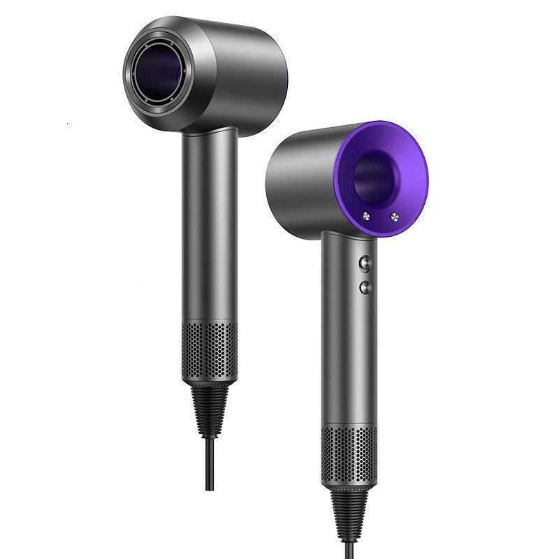2025 Professional Leafless Constant Temperature Hair Care Negative Ion Attachment 5 Powerful Home Travel Portable Hair Dryer