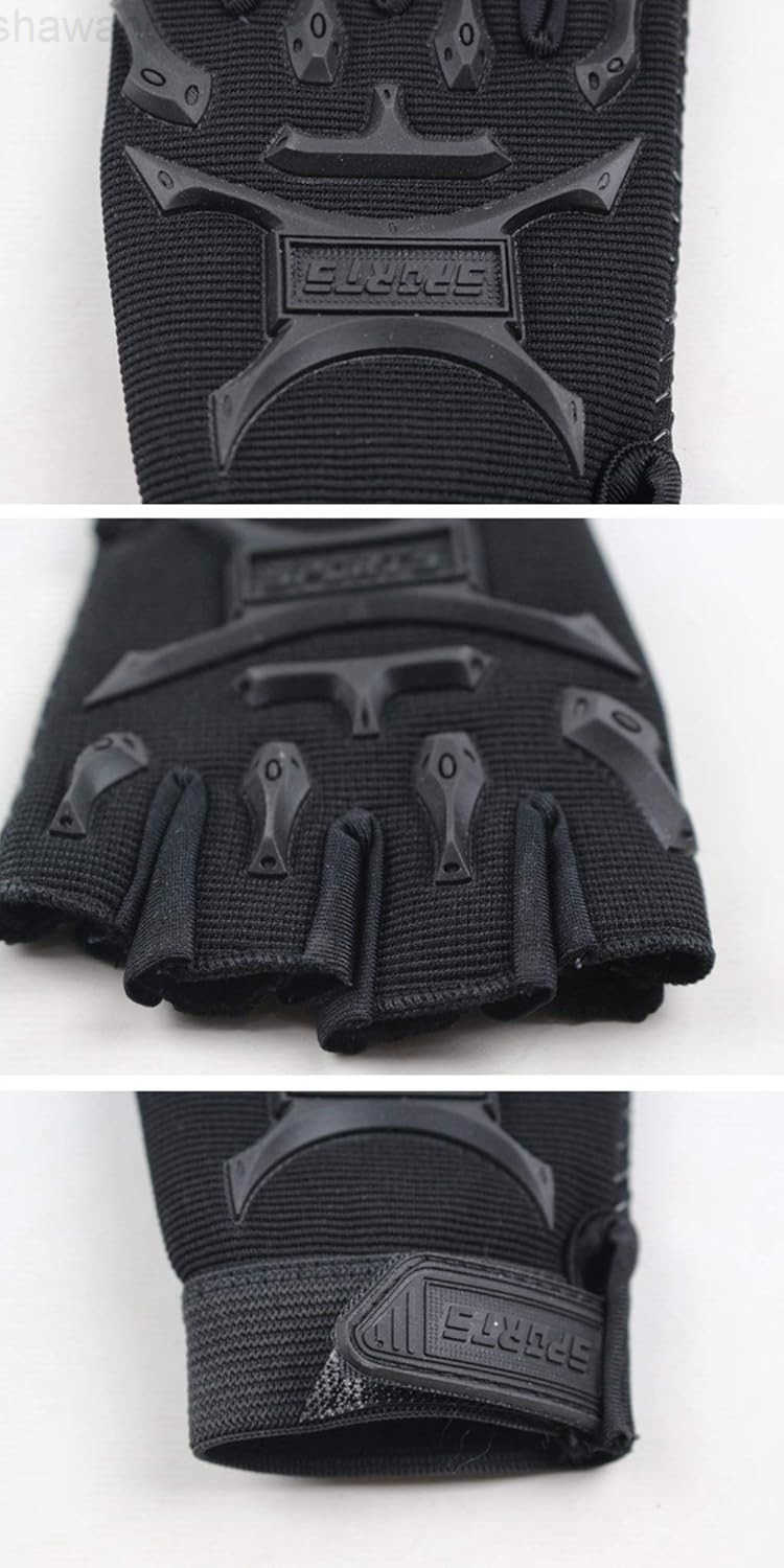 Long Keeper 49 Y Kids Half Finger Gloves Boys Girls Antislip Sport Tactical MittensW250911