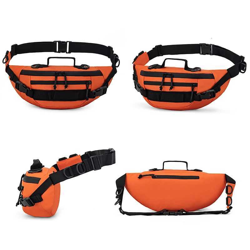 Multifunctional Fishing Chest Bag Men Molle Crossbody Pouch Nylon Outdoor Travel Fanny Waist Pack Daily Storage Shoulder Bags Z250911