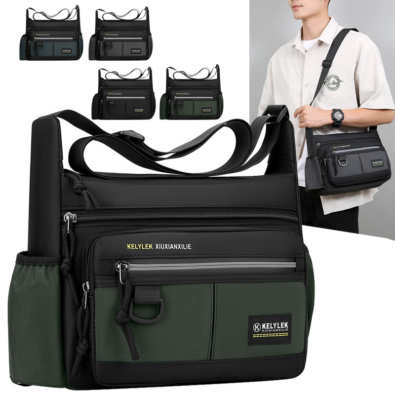 Men S Free Shipping Single Shoulder Bag Trendy Fashion Commuter Portable Water Bottle Crossbody Bag Large Capacity Simple Luxury Designer Bag Bag Busi