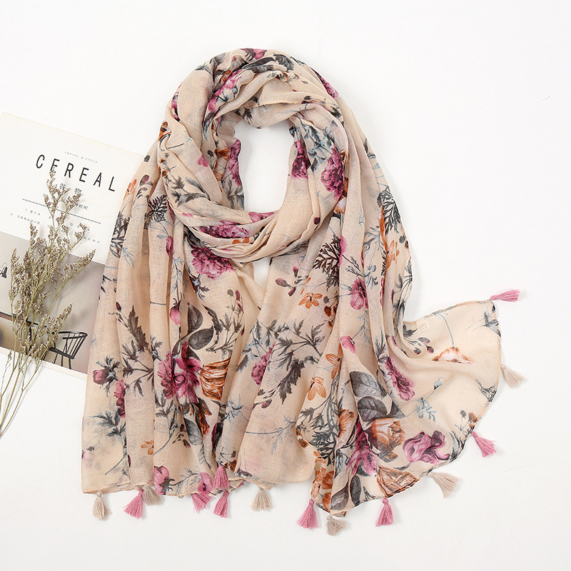 K1874 Women's Chiffon Pleated Sun Scarf Shawl Wrap Lightweight Breathable UV Protection Long Sleeve