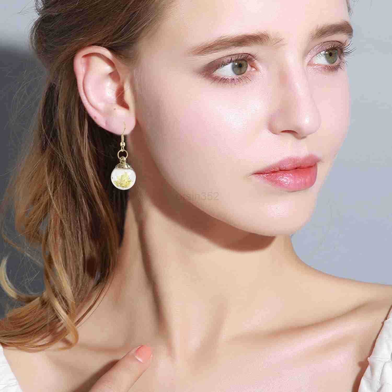 6 Pairs Multicolor Dangle Earrings Set for Women Girls Flower Life of Tree Ball Drop Dangle Earrings in BulkW250911