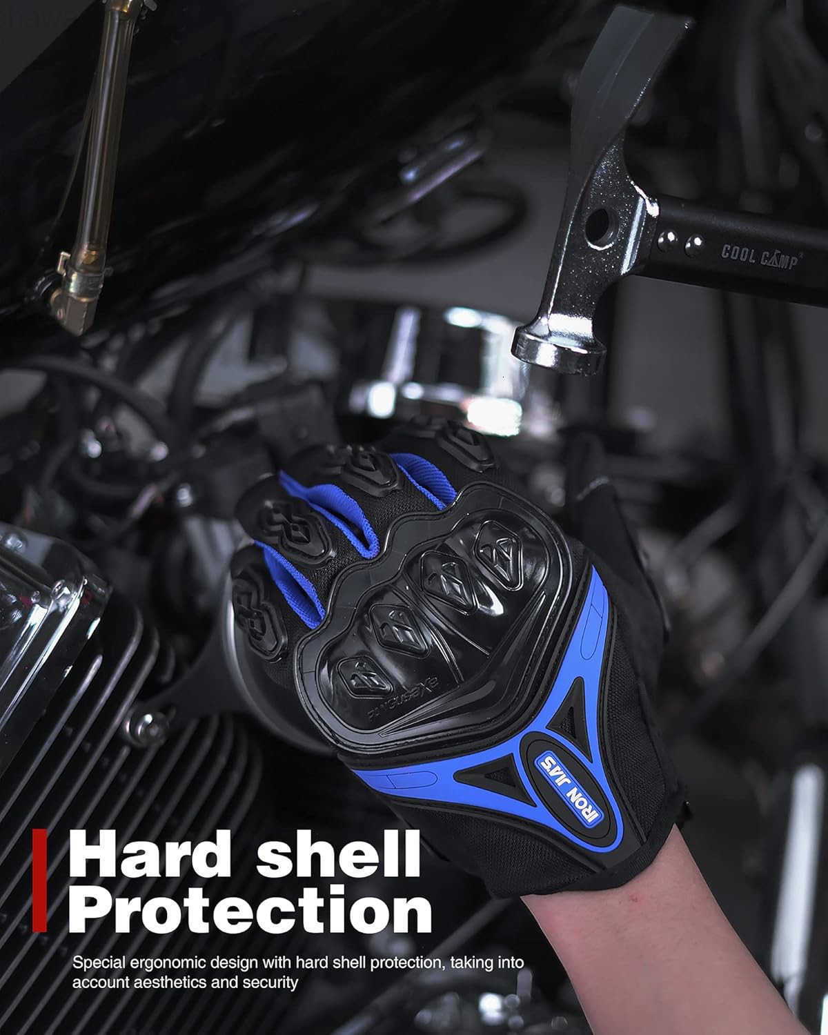 JIAS Motorcycle Gloves Full Finger Durable for Road Racing Bike Summer Spring Powersports Support Touch Screen BlackLW250911