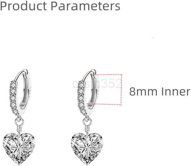 Hoop Earrings for Women Girls 925 Sterling Silver CZ Charms Dangle Drop Small Hoops Cartilage Hypoallergenic Piercing Cuff Wrap Cute Birthday VW250911