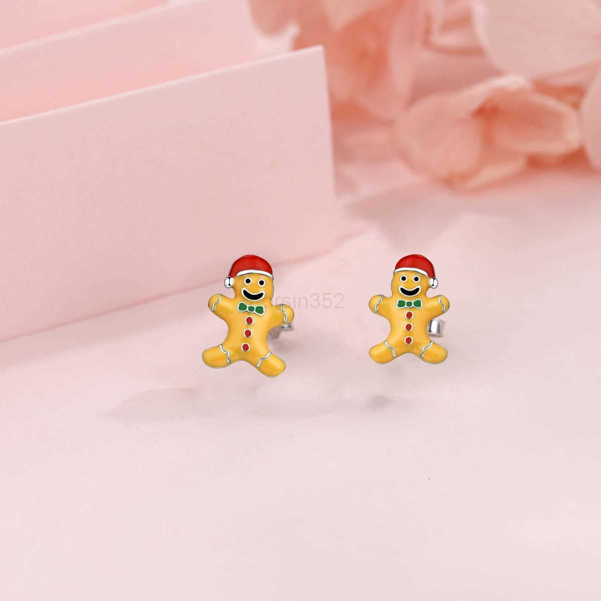 Christmas Reindeer Snowman Santa Christmas Tree Earrings for Women Sterling Silver Hypoallergenic Winter Party Christmas Stud Earrings Christmas Jewel