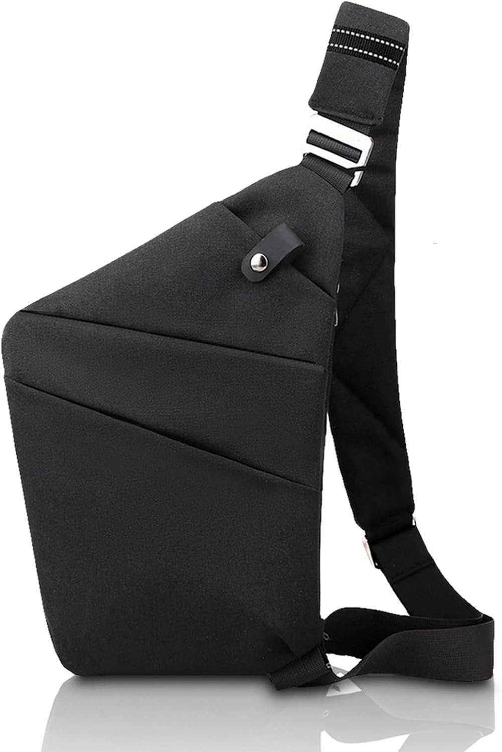 Sling Bag Anti Theft Crossbody Bag Men and Women Small Sling Backpack Shoulder Bag for Travel Hiking Sport DaypackBLACK RightW250911