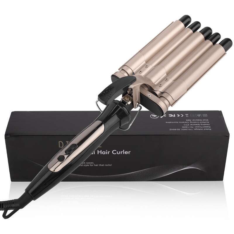 Egg Roll Hair Curler Temperature Adjustable Fluffy Instant Noodle Head Big Wave Electric Splint Curling Iron Factory