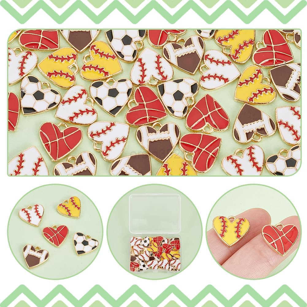 PandaHall Heart Pendart CharmsW250911