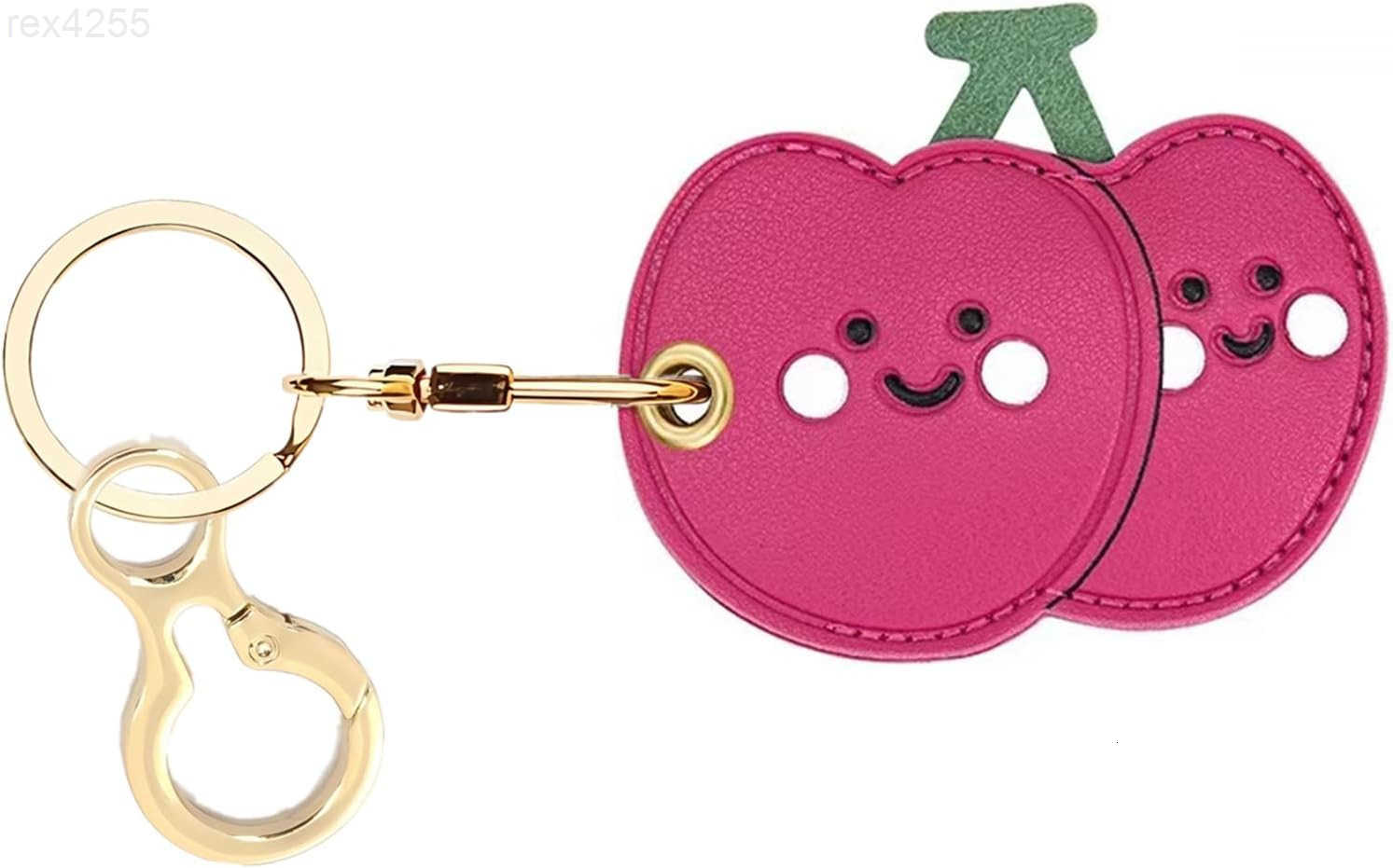 Leather Keychain Holder Case Compatible with AirTagCute air tag Cover with Keychain RingGPS Tracker Case for KeysW250911