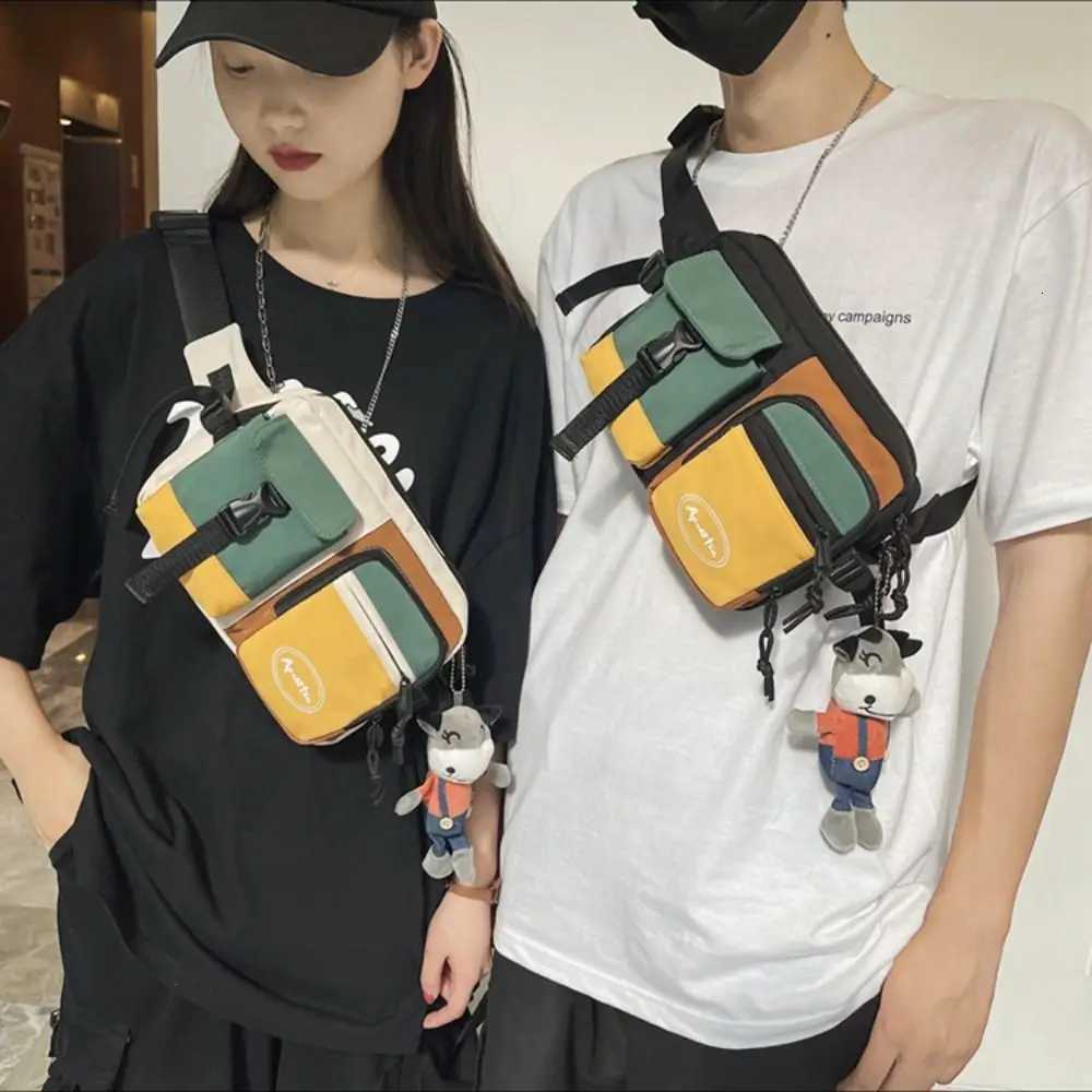 Nylon Men Chest Bag Large Capacity Chest Pack Casual Sling Bag Sports Male Shoulder Bag Outdoor Crossbody Bag Z250911