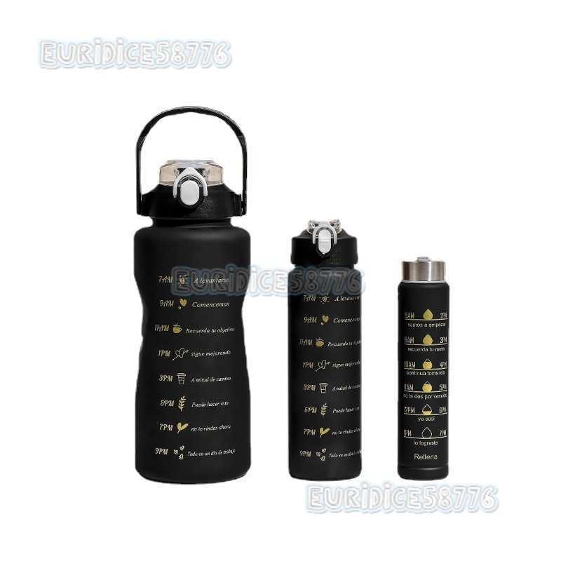 Sports Water Bottle Summer Large Capacity Cup for Men and Women Students Outdoor Portable Celebrity Style Water Bottle H250911