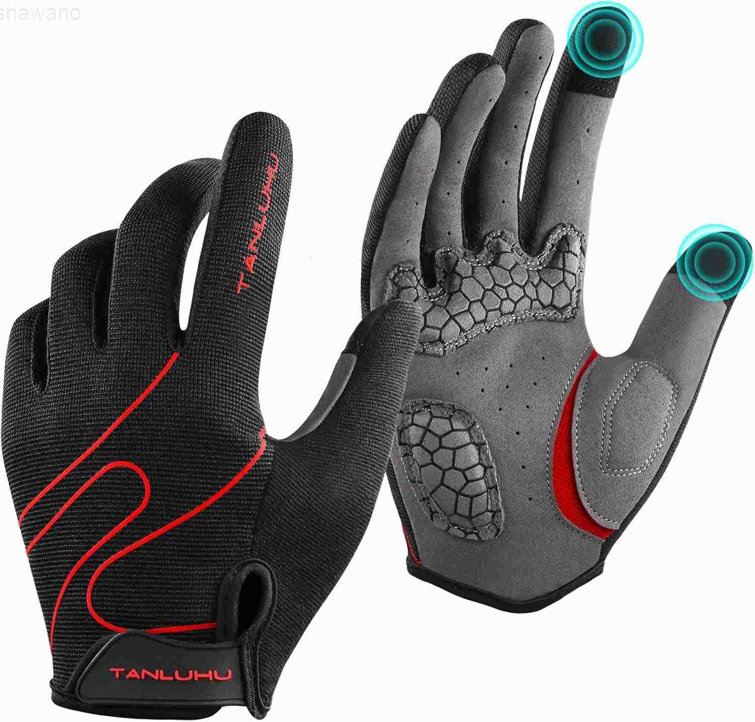 Cycling Gloves Mountain Bike Gloves Biking Gloves for Men Women Outdoor Full Finger Workout Gloves Touch Screen AntiSlip ShockAbsorbing MTB Gloves Roa