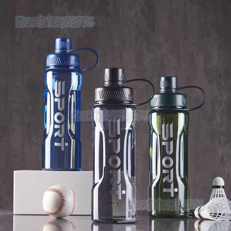 Large Capacity Fitness Sports Water Bottle Shatterproof Leakproof Plastic Mens Cup High Temperature Resistant Space Water Cup H250911