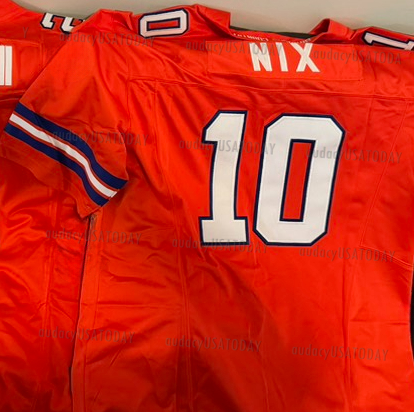 10 Bo Nix 2 Patrick Surtain ll 7 John Elway 14 Courtland Sutton Personalized Customized Football Jerseys Custom Any Number Name For Men Women Youth 99