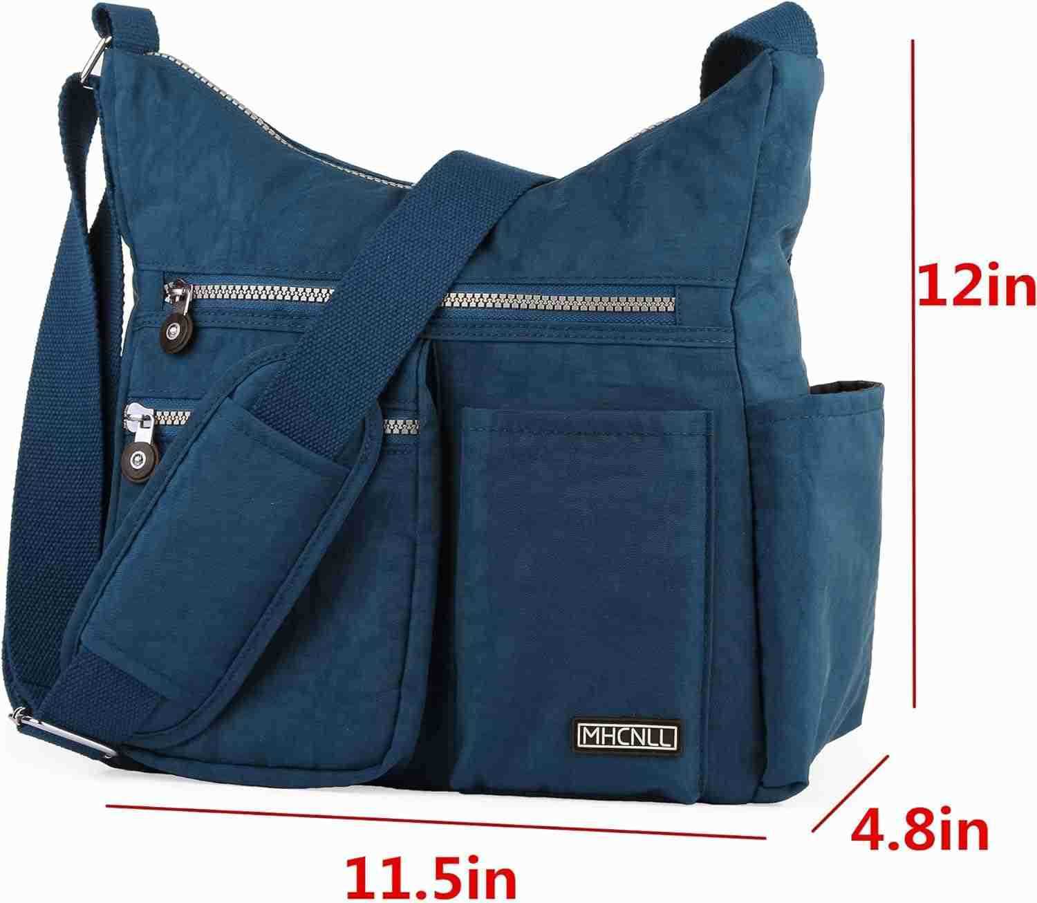 Crossbody Bag with Anti Theft RFID Pocket Women Lightweight WaterResistant PurseW250911