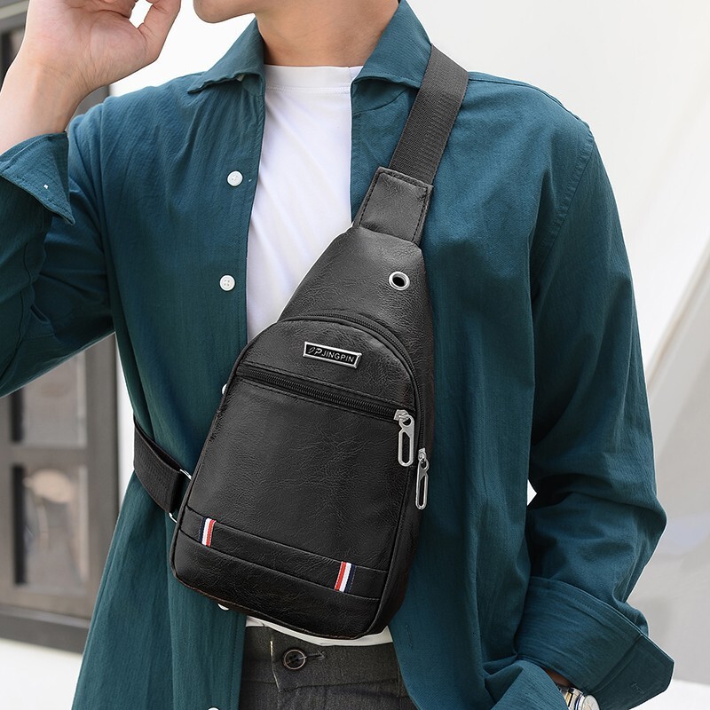 New Men S PU Waterproof Designer Bag Chest Bag Business Casual Shoulder Bag Large Capacity Luxury Bag Crossbody Bag Fashion Portable Free Shipping Pho