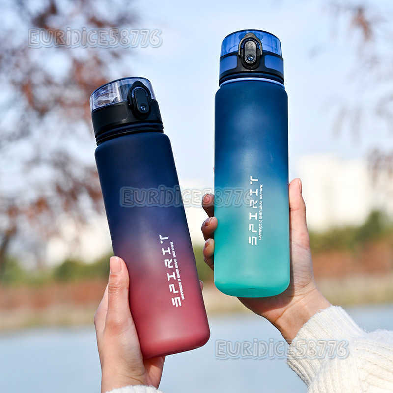 Minimalist Sports Water Cup for Male and Female Students Outdoor Portable Kettle Fitness High Aesthetic Value Casual with Tea Compartment Plastic H250