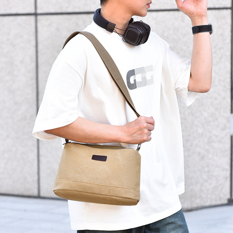Men S Versatile Travel Luxury Bag Free Shipping Crossbody Bag New Large Capacity Double Layer Shoulder Bag Lightweight Trendy Designer Bag Canvas Bag 