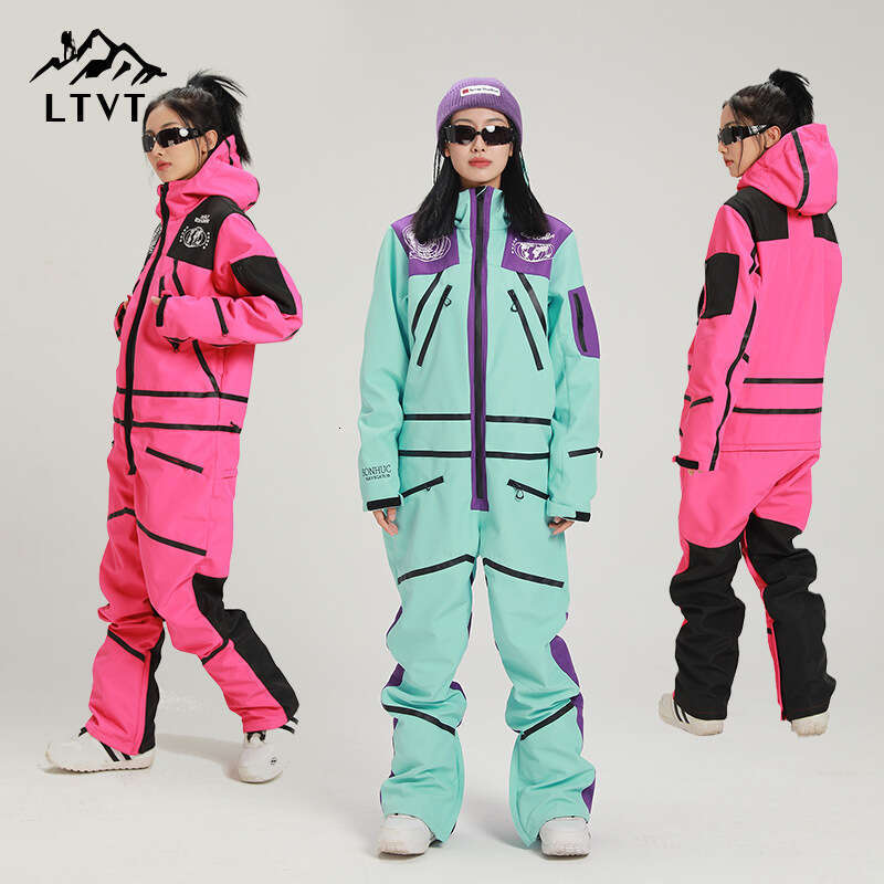 Professional Men's And Women's Snowboard Suit Thickened Couple Double Board One-Piece