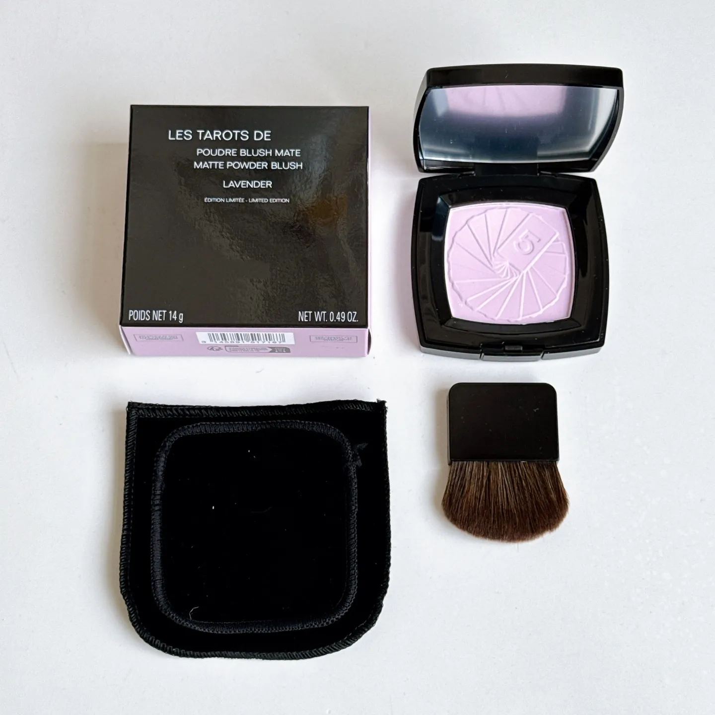 Les Tarots Poudre Blush Mate Matte Power Blush 2 Colors 14g Blood Orange# Lavender# Foundation Makeup Palette