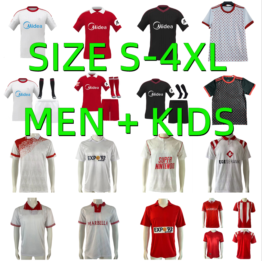 Seville FC 25 26 Sevillas soccer jerseys 87 90 91 92 93 94 96 retro MARADONA SUKER L.OCAMPOS SUSO JONG GUDELJ K.REKIK TECATITO MUNIR RAFA men kids 2025 2026 football shirt