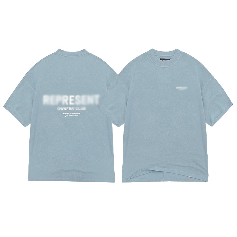 Men's T Shirts Luxury Brand REP 2025 T-shirt Crewneck Short Sleeve Cotton Tee Women Men Streetwear Tops